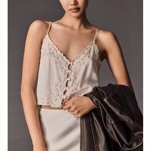 Anthropologie Handkerchief Scallop Blouse